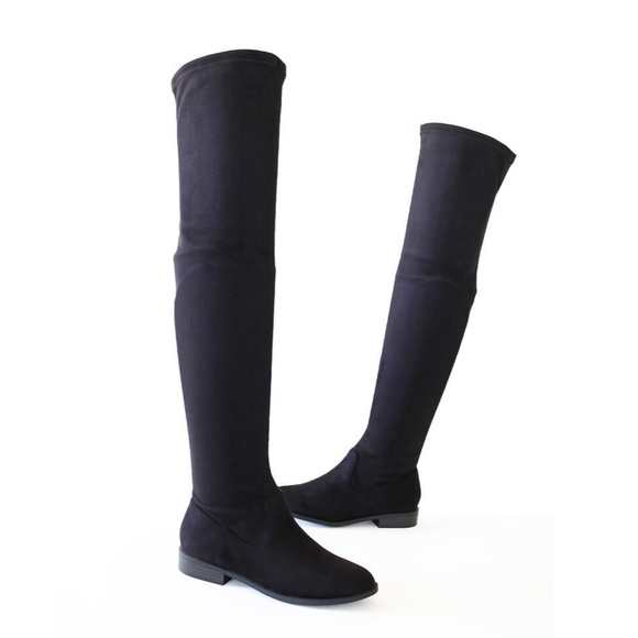 COLETTE✖️ suede over the knee boots tall black - Picture 2 of 2